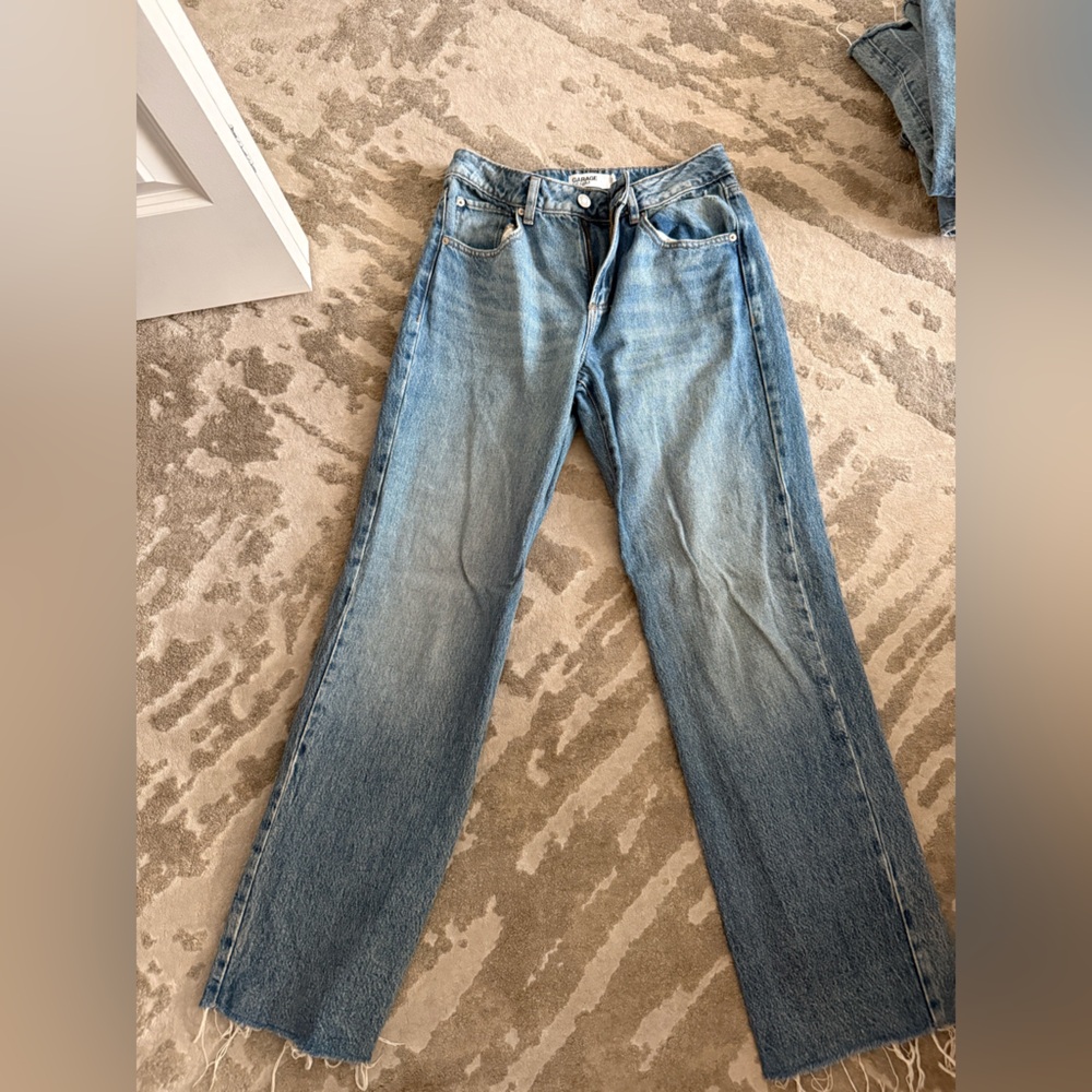 Garage Light Blue Straight Jeans